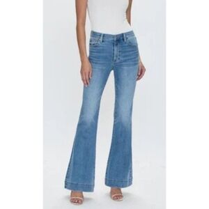 Pistola‎ Women Jeans $168 29x32 NWT Kinsley Mid Rise Ultra Flare Essay Y2k